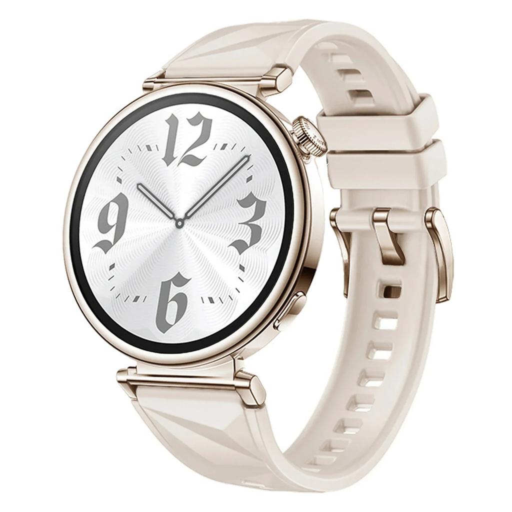 Новый силиконовый ремешок для Huawei Watch GT5/GT4 41 мм, официальный цвет, узор «Ледяной кристалл», браслет для Huawei Watch GT5 Pro 42 мм