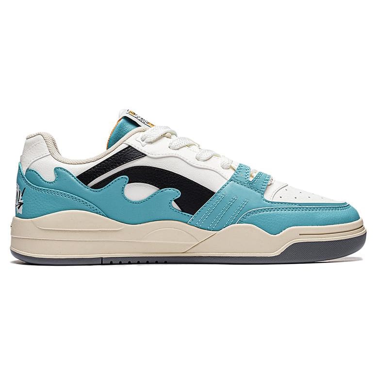 Li Ning Yuebai Ocean Износостойкие Дышащие Низкие Кеды для Скейтборда Мужские Синие AGCT415-2