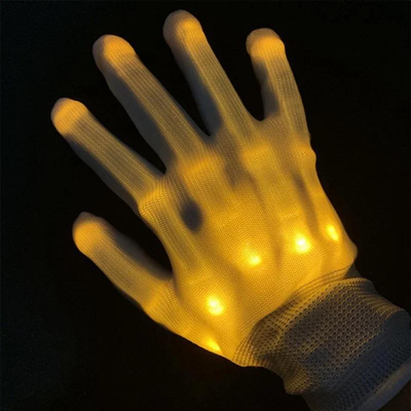 1 Pair of Halloween LED Luminous Gloves Christmas Decoration Event Party Supplies High-quality Luminous Gloves