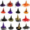 Rose Witch Hat In Red Black And Purple Perfect For Halloween Party And Costume