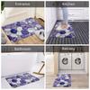 VIKAMA 2D Purple Pebble Carpet, A Soft And Comfortable Entrance Carpet, A Non-Slip Bathroom Mat, Home Decoration