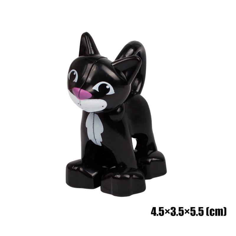 Big Size Building Blocks Animal Accessorie Compatible Duplo Rabbit Fish Bear Chicken Pig Duck Dog Cat Horse Cow Sheep Toys Gifts