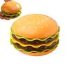 Plastic Mini Dinner Plate Burger-Shaped Dinnerware Set Stackable Hamburger Plate Set  Table Decor