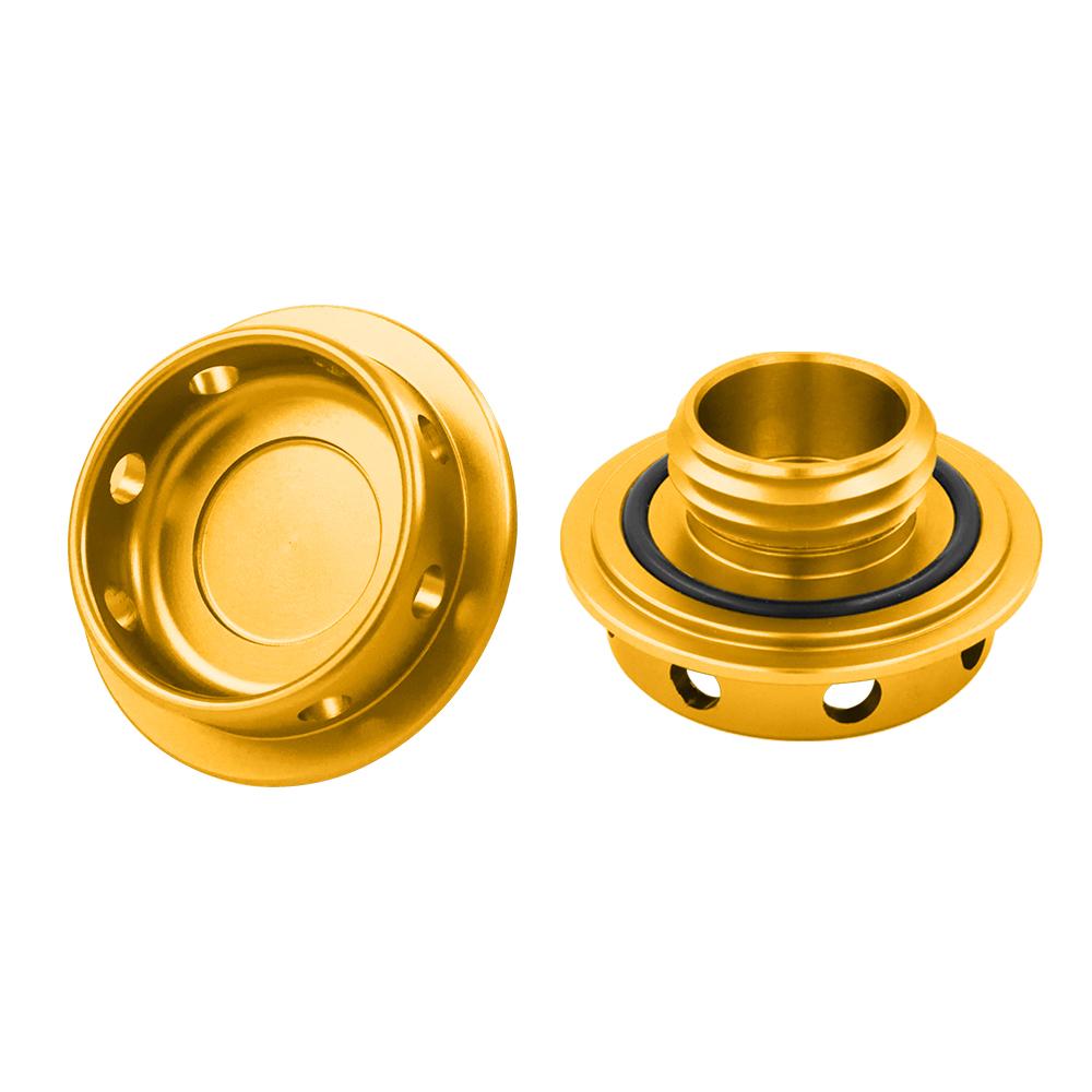 Aluminum Car Oil Filler Cap,threaded for perfect OEM fit, JDM‑Style exterior modification accessory For Honda Toyota Nissan