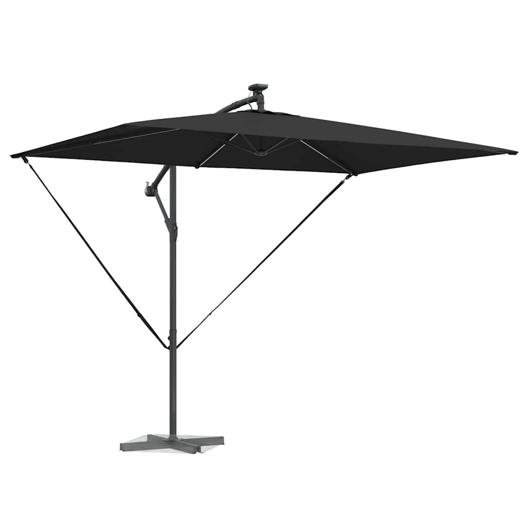 Sun Umbrella Black 294 x 200 x 270 cm Polyester and Aluminum