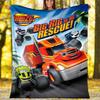 1pc Blaze and the Monster Machines4 Theme Blanket - Digital Print, Polyester, Cozy for All Seasons, Perfect for Outdoor, and Travel
