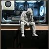 Military Sitting Miniature Figurine 3D Printed Tactical Gear Desk Ornament Perfect Gift for Veterans Military Fans