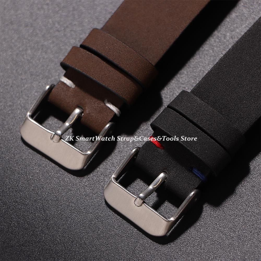 Натуральная телячья кожа Ремешки для часов Omega Business Watch Band 20 мм 22 мм Быстросъемные Швы Аксессуары для ремешка часов