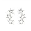 Women's Stainless Steel Halloween Spider Earrings with Geometric Star and Musical Note Patterns