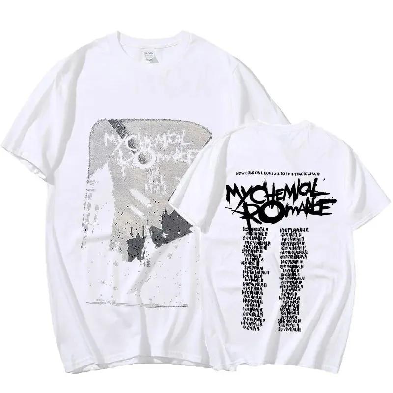 Футболка My Chemical Romance 2007 Tour с двусторонним принтом, знак свечи, панк-группы, футболки с короткими рукавами, хлопковая футболка в стиле Харадзюку, футболка унисекс, футболка унисекс