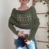 1/2Pcs Knitted Cable Wrap with Sleeves Bohemian Style Sweater Scarf Open Stitch Hollow Crochet Braided Scarf Shawl