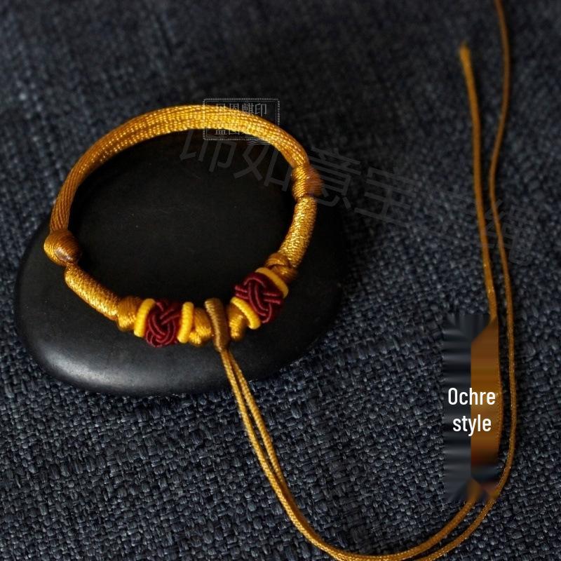 Браслет плетеный регулируемый Lucky Baby - Мягкий красный шнурок для первого дня рождения, сделай сам для мальчиков и девочек