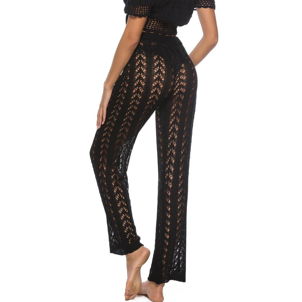 Женские брюки, свободные брюки с широкими штанинами, пляжные брюки в стиле отпуска