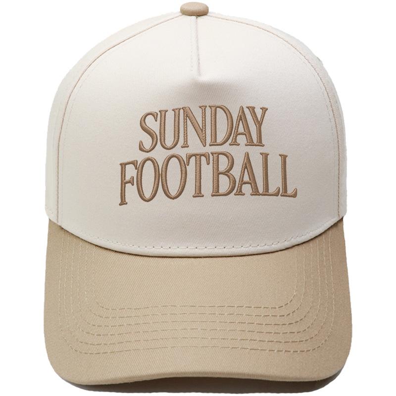SUNDAY FOOTBALL embroidery color matching truck driver hat men's and women's casual sunshade baseball cap tide