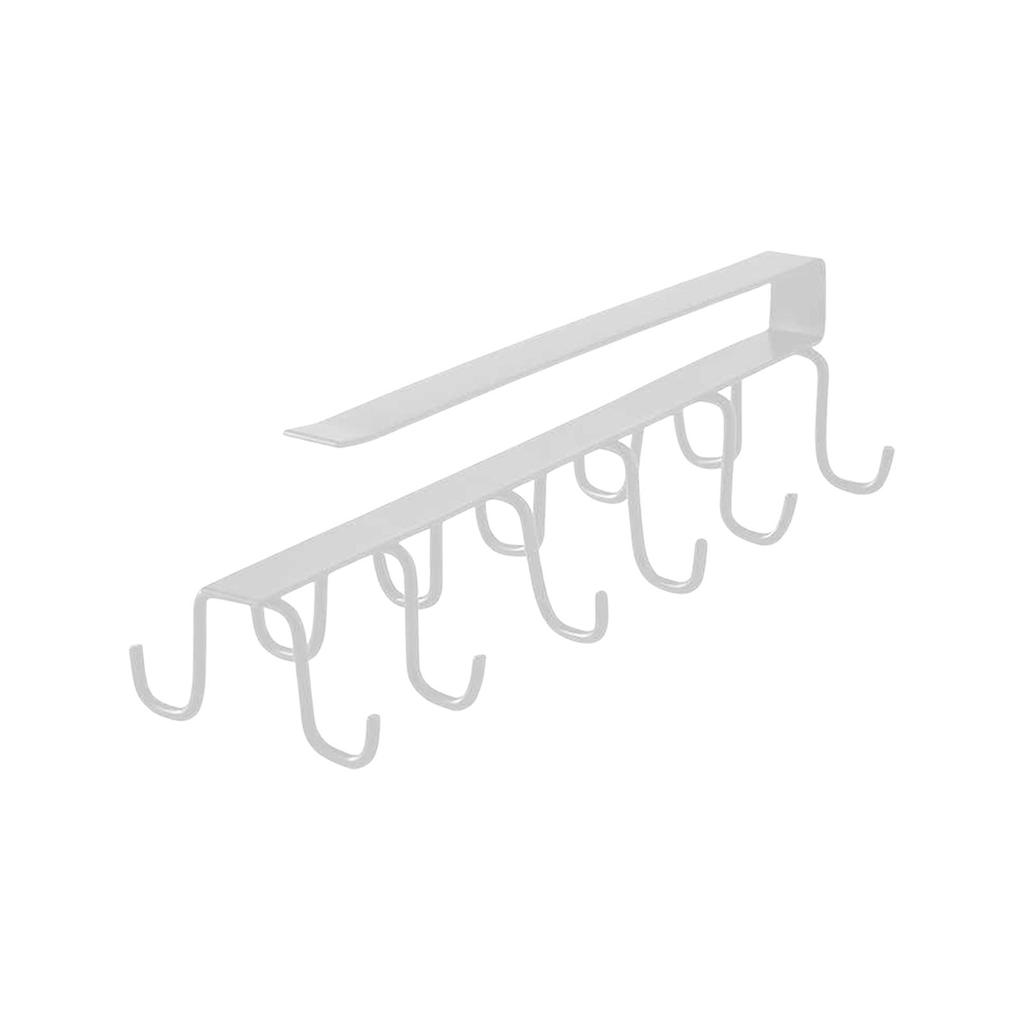 Железный подстаканник под шкафом-подставка для кофейной чашки для кухни, двухрядный крючок-подвеска, крючки, стойка