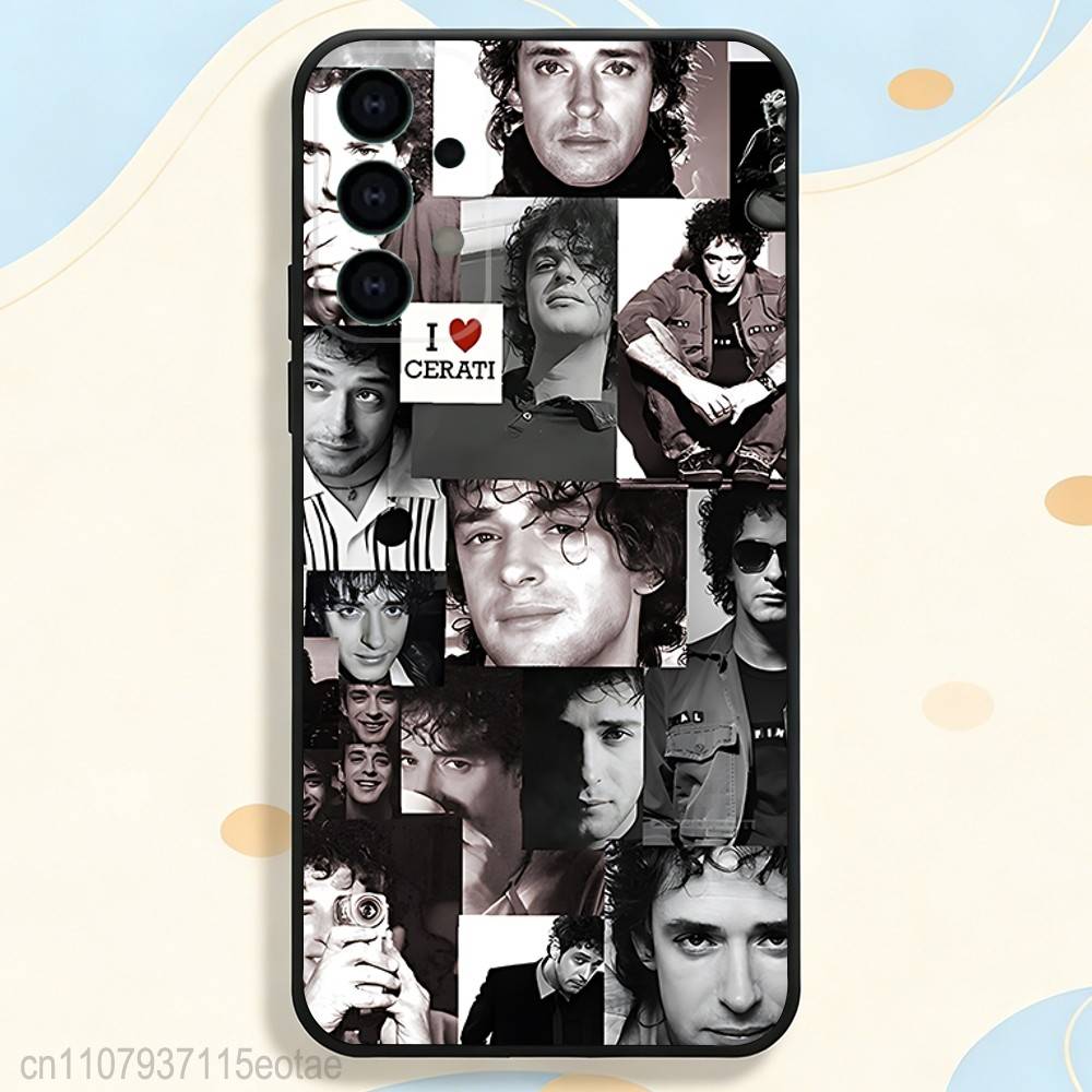 Чехол для телефона Singer Gustavo C-Cerati S-Soda-S для Samsung S25,S26,S24,S21,S22,S23,S30,Ultra,S20,Plus,Fe,Lite,5G Черный