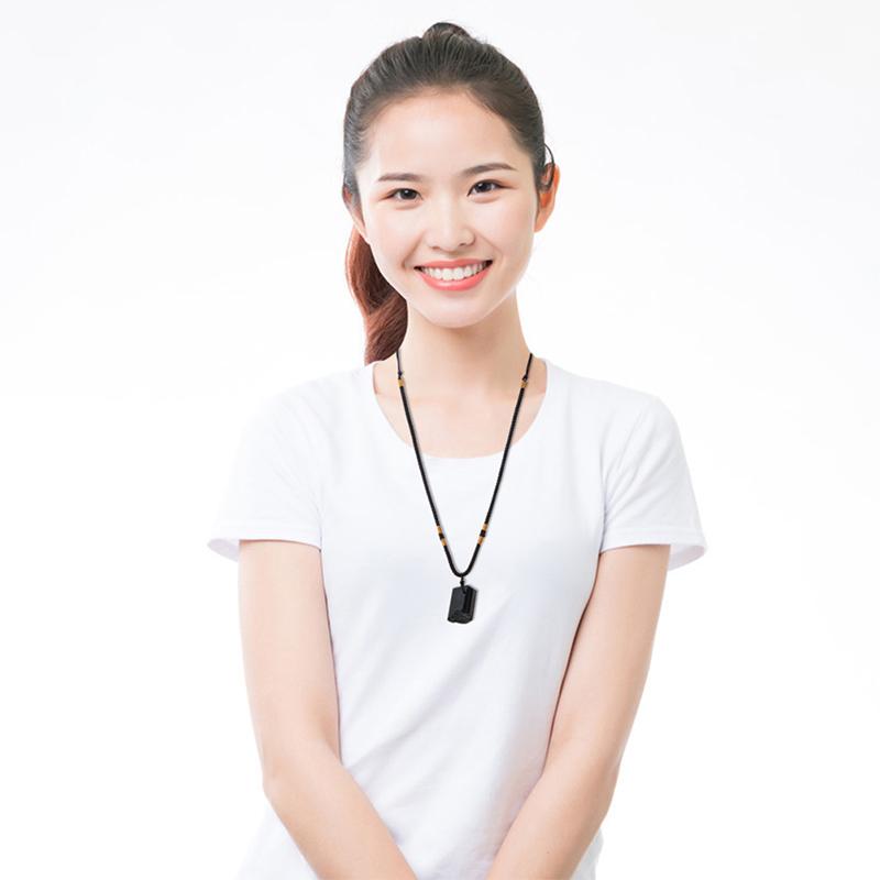 Ожерелье из натурального черного турмалина Подвеска из черного турмалина