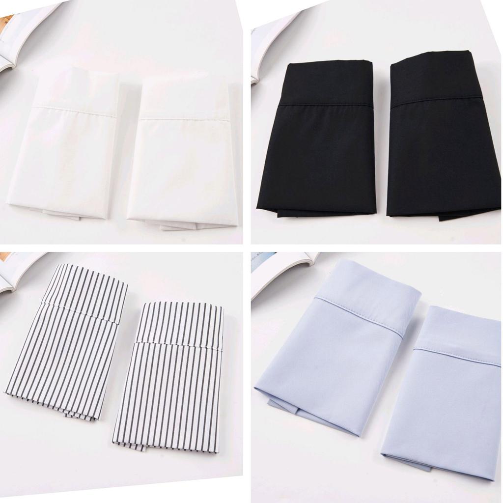 Sleeve Wrist Cuffs Polyester Detachable Striped/Solid Color Shirt Accessory for for Hoodie Sweater Dress Shirt Ornament