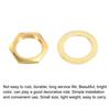 uxcell Guitar Nuts and Washers, 8.9mm Inner Diameter, Guitar Input/Output Jack Socket Nuts, Gold, for Bass Guitars, 5-Pack