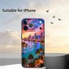 Летний Арт М-Майами Флорида Чехол для Телефона Для iPhone 17,16,15,14,13,12,11 Plus,Pro Max,XS,Мягкий Силикон Черный Чехол