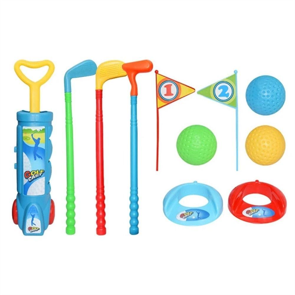 Multicolor Ball Golf Set Toys Early Educational Children's Practice Golf Indoor Outdoor