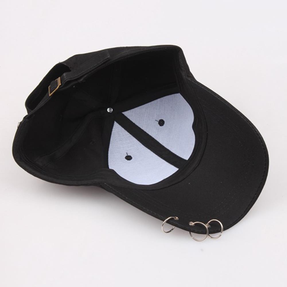 Мужская Женская Мода KPOP Шляпа Регулируемая Снэпбэк Бейсболка С Кольцами EMA