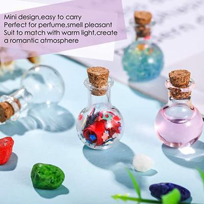 10X маленькие стеклянные бутылки, миниатюрная бутылка для зелья, мини-пробковые стеклянные флаконы для свадьбы