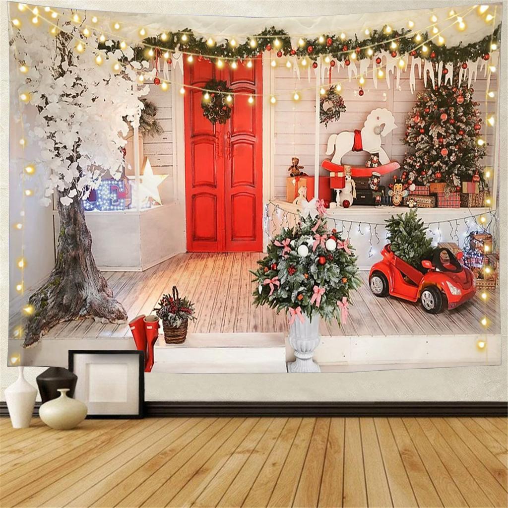 Snow Wall Hanging Tapestry Christmas Wall Hanging Tree Wall Hanging Gorgeous Christmas Tree Fireplace Gifts