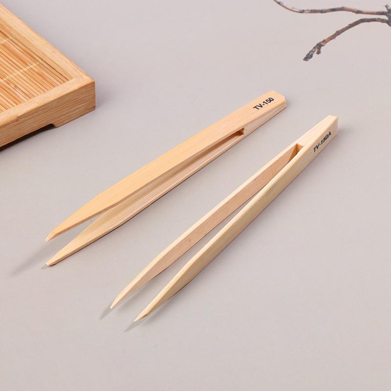 1 шт. легкий профессиональный инструмент для ремонта часов, высококачественные пинцеты с заостренными концами, простые в обращении пинцеты с бамбуковыми наконечниками