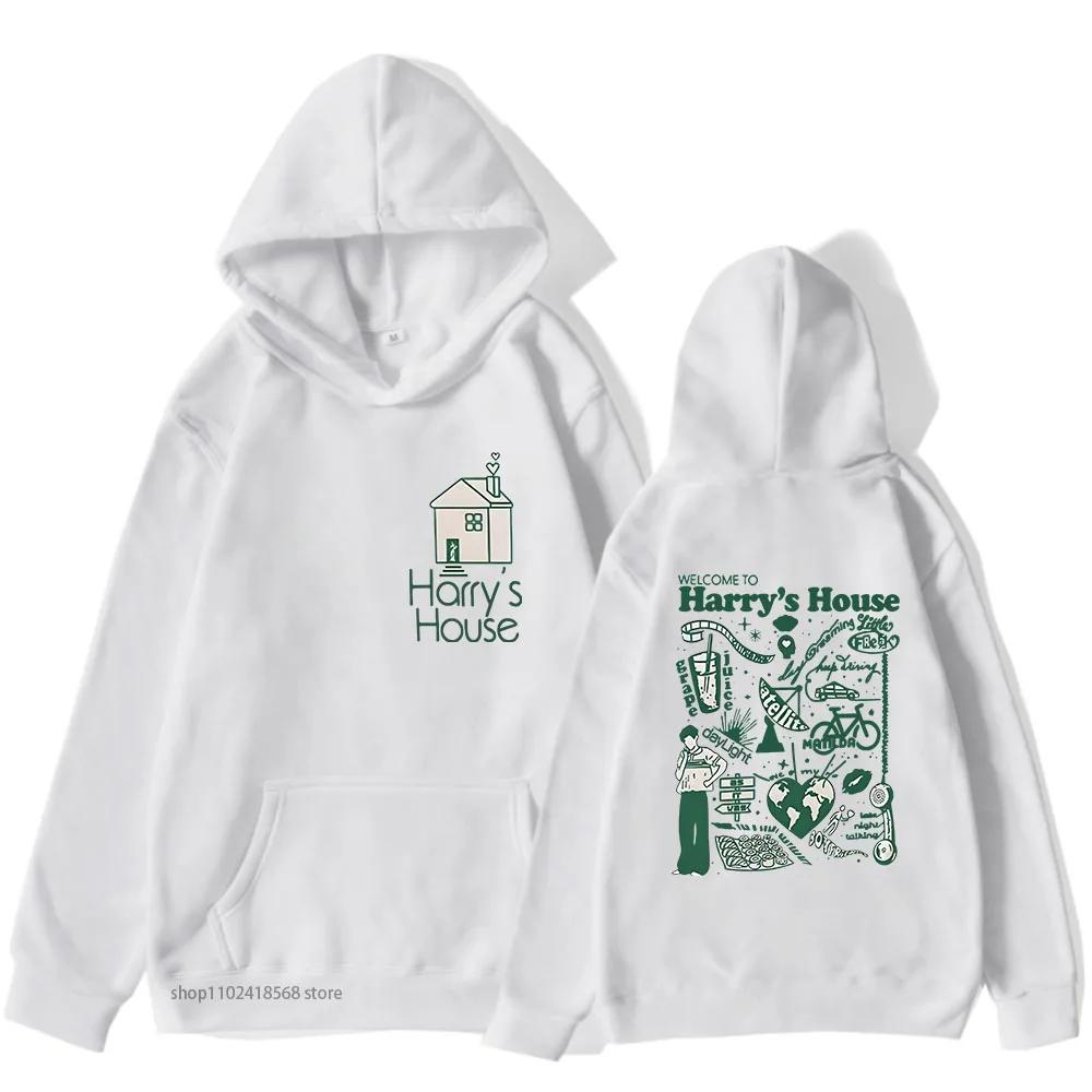 Худи Harrys House Love on Tour, милая толстовка с мультяшным принтом в стиле ретро, мужская одежда, осенне-зимняя одежда, женская, мужская