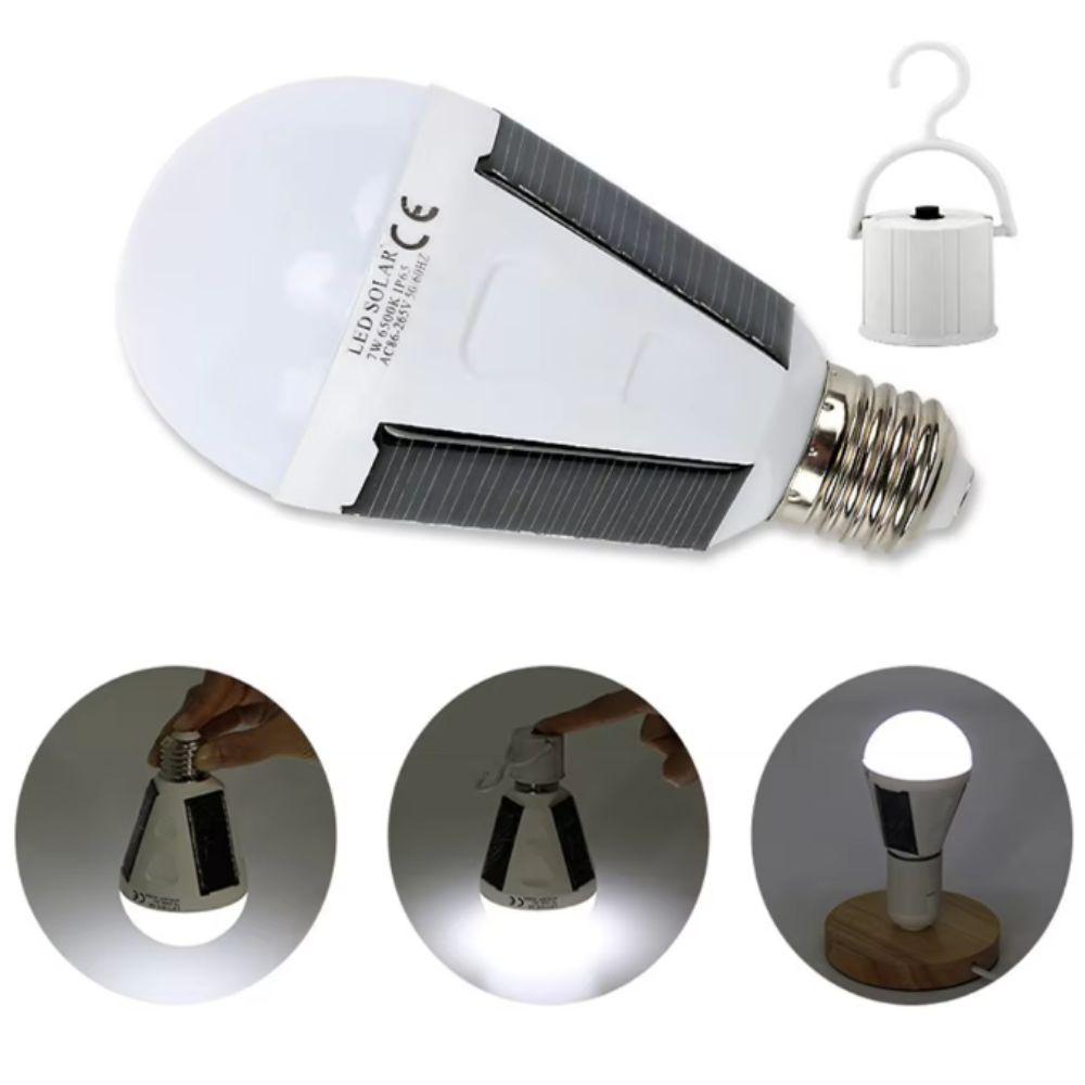 7W Emergency Light Bulb 12W Solar LED Camping Light New Rechargeable LED Bulb Camping