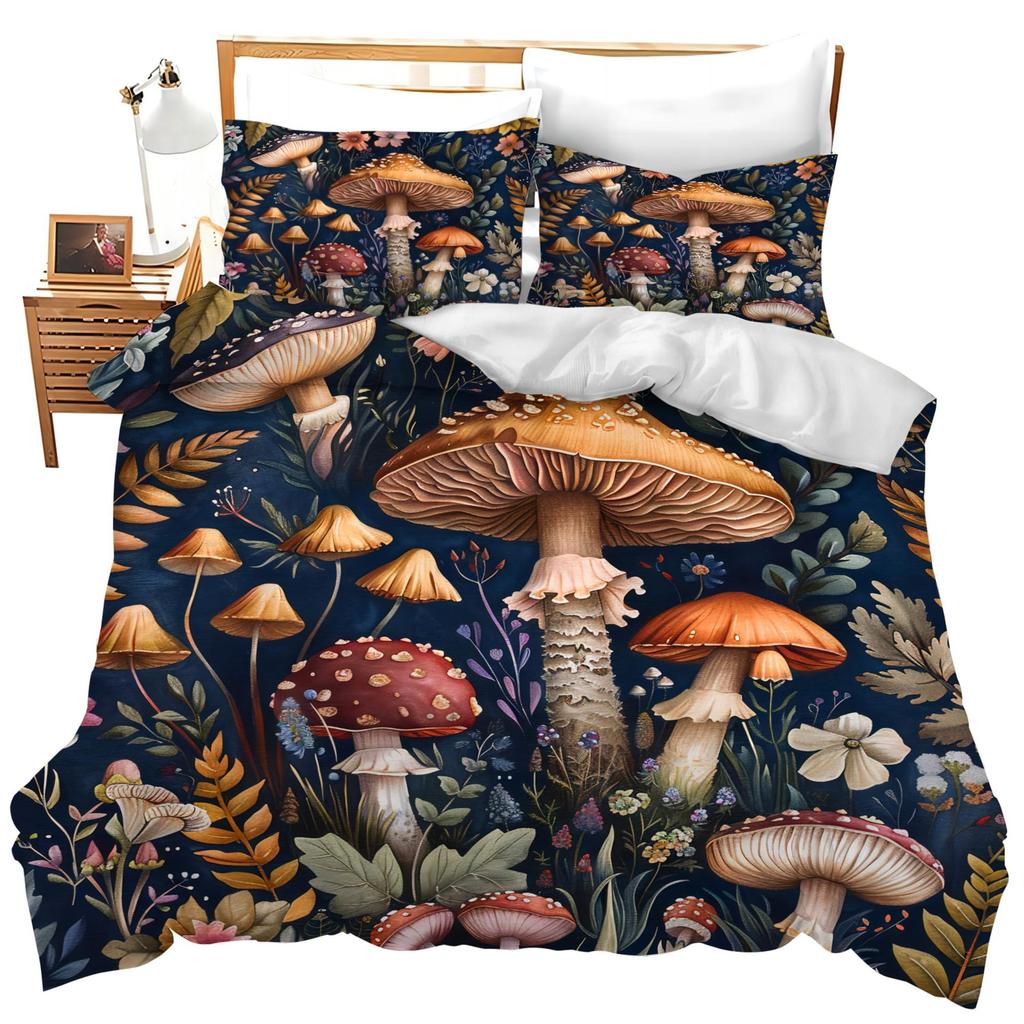 Forest Theme Three-Piece Quilt Cover 3D Digital Printing Bedding Set Bed Cover