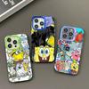 Мультяшный Милый S-Губка Боб Аниме Чехол для Телефона Для IPhone 17 16 15 14 11 12 13 Pro Max Pro Plus Цветной Серебристый Чехол