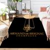 1Pc Elegant Armand De Brignac Champagne Rug Office Carpet Indoor Outdoor Doormat Nonslip Soft Comfortable Living Christmas Halloween Xmas Gift D92436