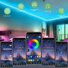 12В Wi-Fi Bluetooth RGB COB Светодиодная лента Пульт ДУ 44 клавиши 24 клавиши Комплект питания 840 светодиодов/м Гибкая световая лента Декор для дома 1 2 рулона