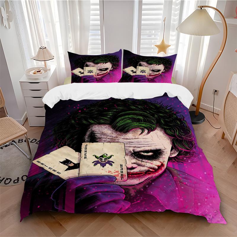 Joker'S Card Trick Print 3Pcs Bedding Setduvet Cover With 2 Bedropillowcase Home Birthday Gift