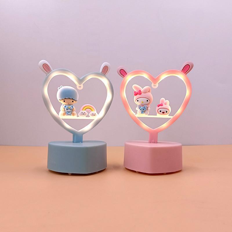 Милый DIY Зайчьи Уши Мультяшный Светодиодный Ночник Игрушка Для Детей Креативный И Романтичный Подарок на День Рождения