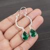 Emerald Gemstone Jewelry, Handmade Balancing Silver Earrings, Handmade Beautiful Earrings Gift for Activists