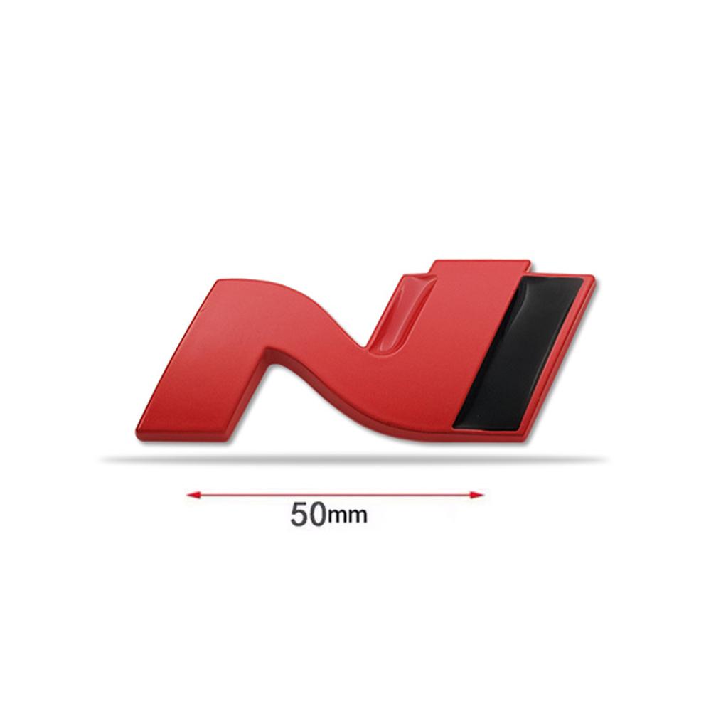 CMQW3 Car 3D Metal Sticker For Hyundai Avante Elantra N Sonata N Line Veloster KONA i30 Fastback Trunk Badge Fender Trim Logo Decorate