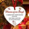 Memorial Christmas Ornaments Hug from Heaven Heart Shaped Christmas Tree Ornament