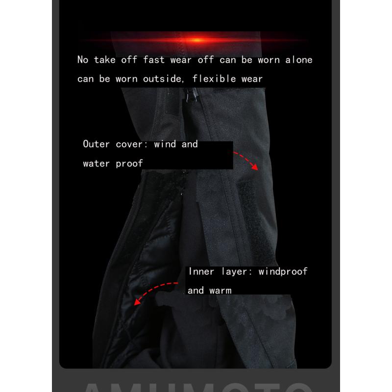 Мужские и женские мотоциклетные быстросъемные водонепроницаемые и ветрозащитные термозащитные штаны