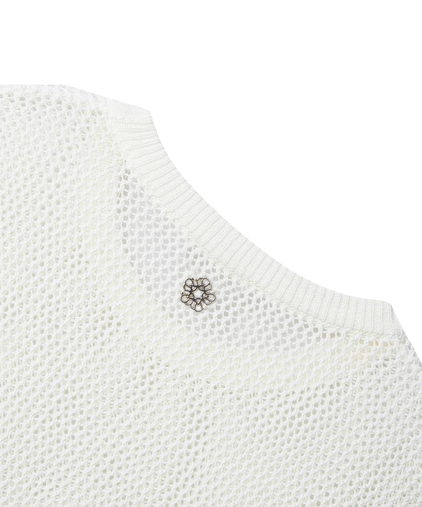 ULKIN [Runway] Mugung Crochet Knit Pullover_Ivory