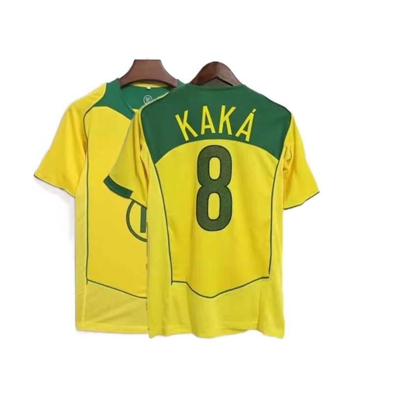 Vintage jersey 0607AC Milan No. 22 Kaka national team Brazil France Portugal short-sleeved home and away jersey