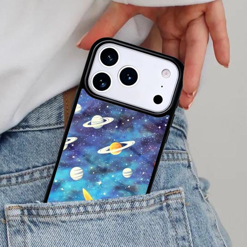 Чехол для телефона "Планеты и кометы" для iPhone 17ProMax 12 13 14 15 16e 17 Pro Max Plus Air Cover