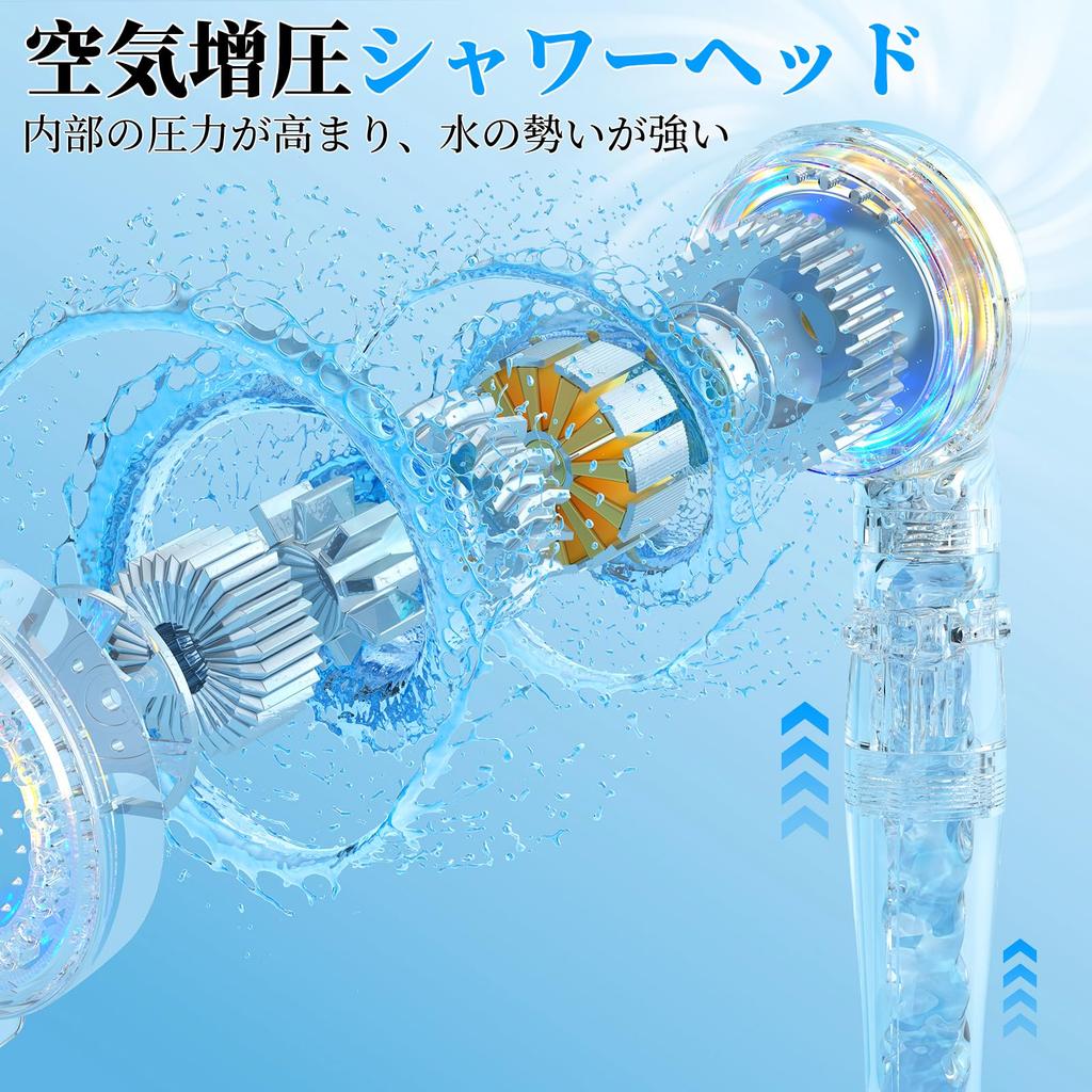 Shower Head with High Cleaning Chlorine Booster Shower Adjustable Water Pressure and Water Water Pore Bath Easy Shower International Standard Includes