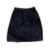 Mini Skirt Solid Color Imitation Mink Fleece High-Waisted Winter Skirt Hip Wrapped Short Skirt Commuting Street Daily Wear