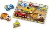 Melissa Doug Wooden Working Car Inset 6 Genuine Product 3726 & Toy, Toy, Puzzle, Thick, Pieces,