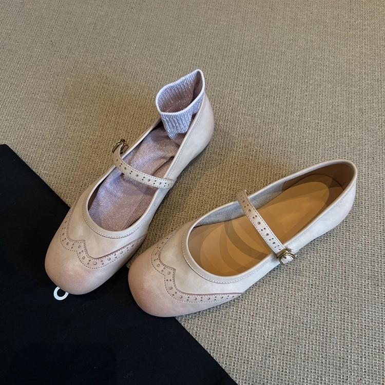 Версия из овчины~ ретро туфли на плоской подошве, туфли Мэри Джейн из натуральной кожи с квадратным носком и неглубоким вырезом, красные маленькие одинарные с ремешком