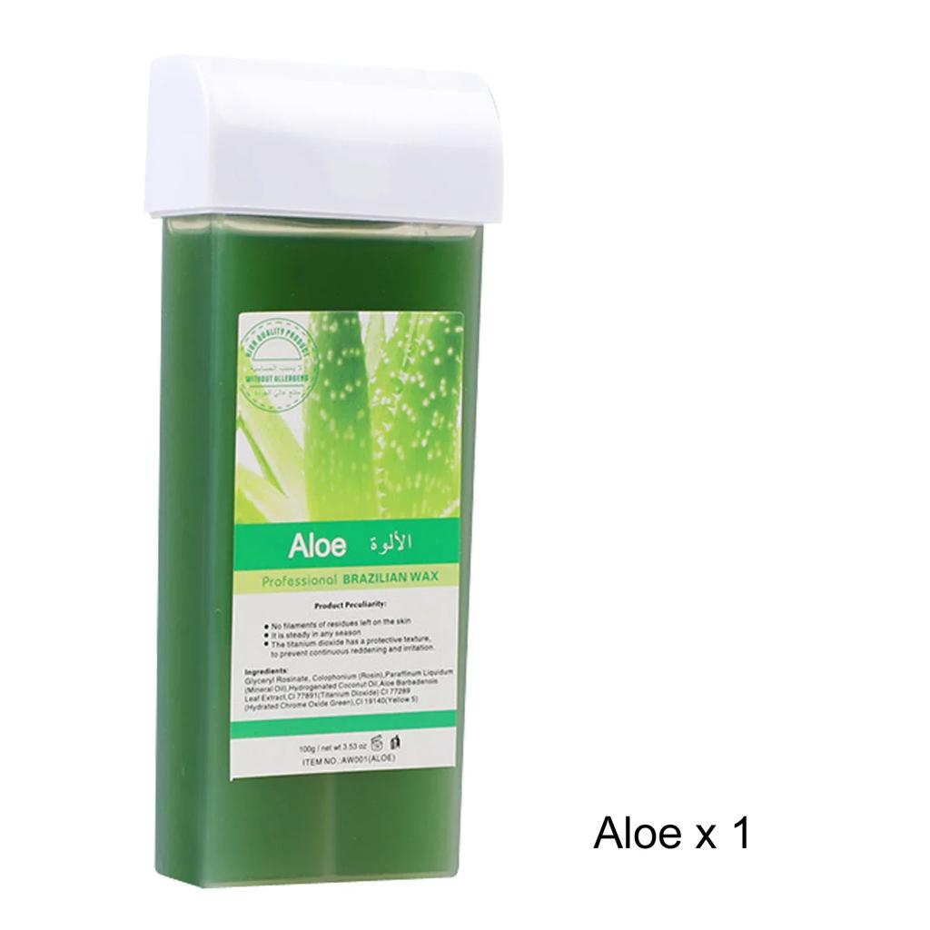 Безболезненный роликовый воск-депилятор Мед и Алоэ Вера Восковой картридж для удаления волос на бикини и теле Совместим с восконагревателями