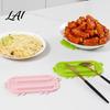 Drain Groove Drying Mat Silicone Pot Pig Shaped Cute Lid Holder Non Slip Heat Resistant Durable TPR Spoon Rest with Grooves